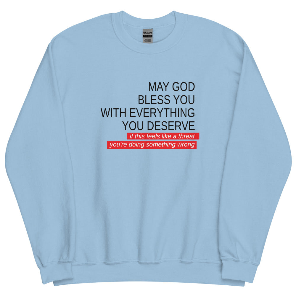 May God Bless You - Black&Red - Unisex Sweatshirt