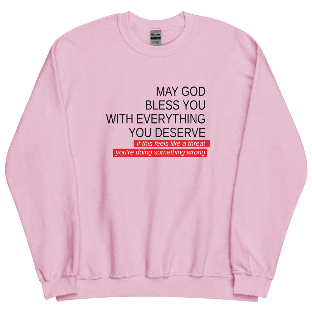 May God Bless You - Black&Red - Unisex Sweatshirt