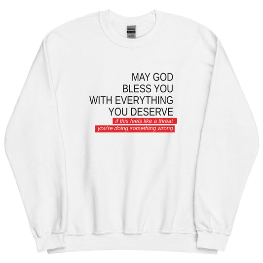 May God Bless You - Black&Red - Unisex Sweatshirt