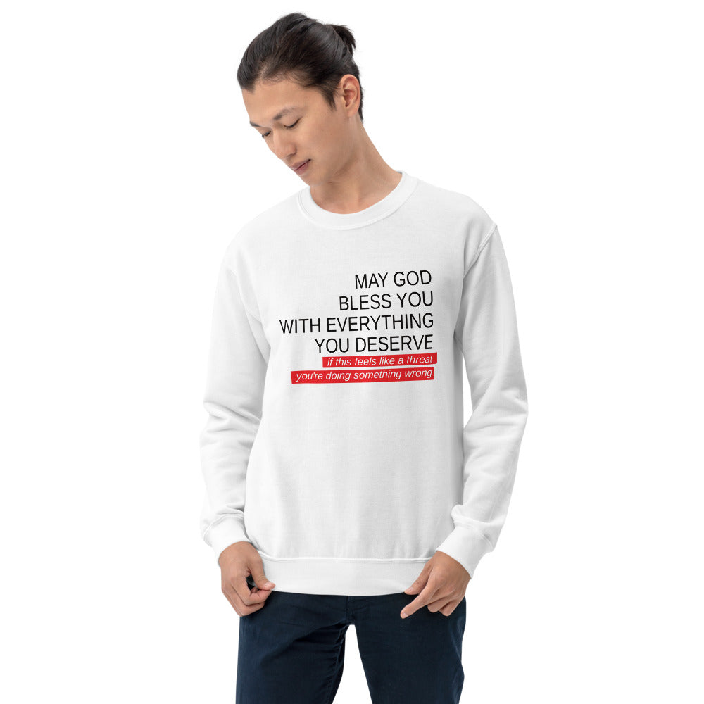 May God Bless You - Black&Red - Unisex Sweatshirt