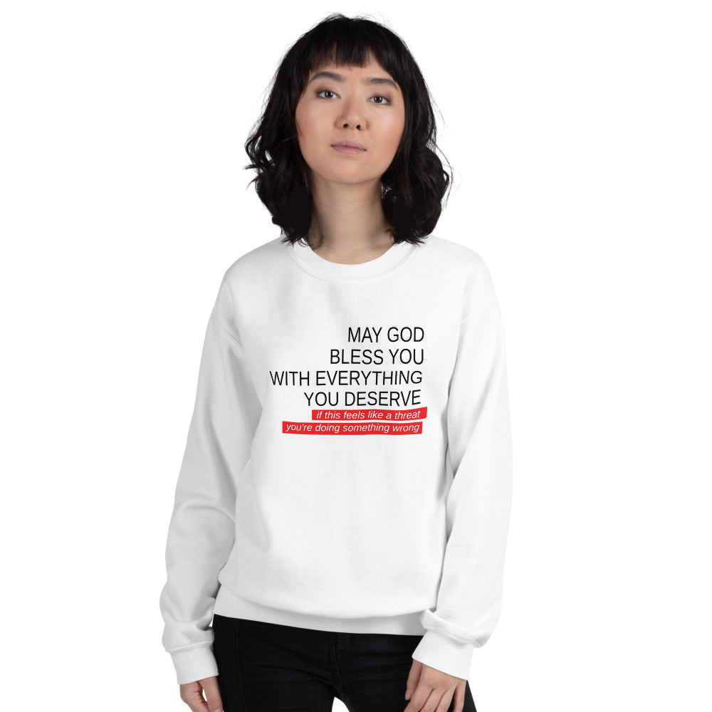 May God Bless You - Black&Red - Unisex Sweatshirt