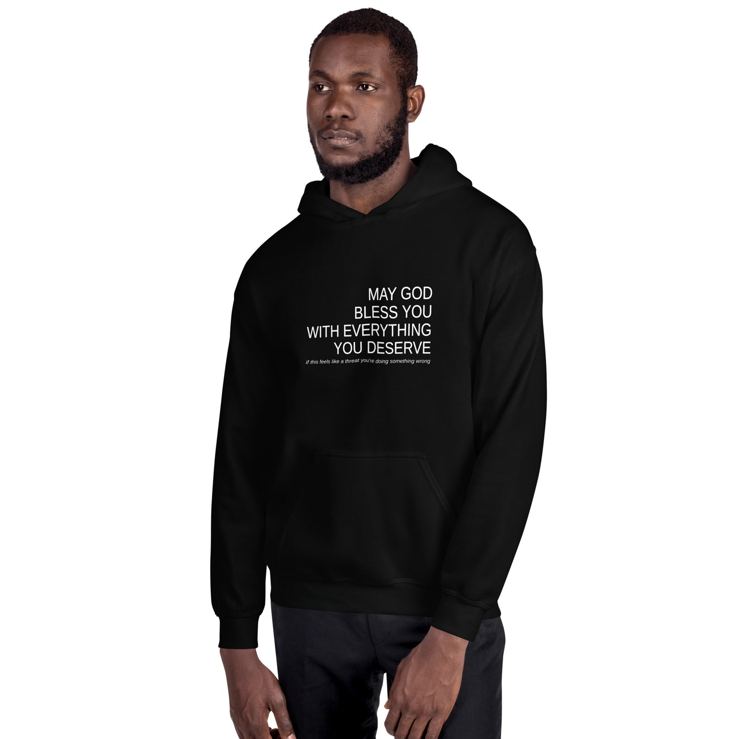 May God Bless You - B&W - Unisex Hoodie