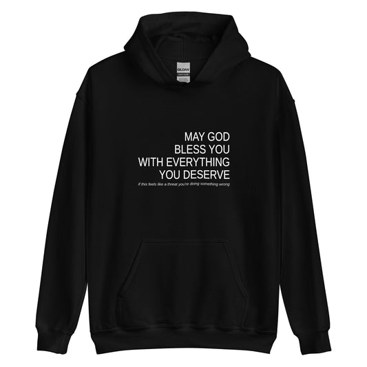 May God Bless You - B&W - Unisex Hoodie