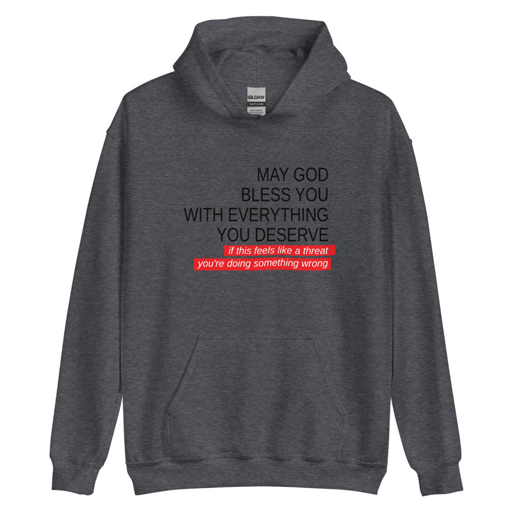 May God Bless You - Black&Red - Unisex Hoodie