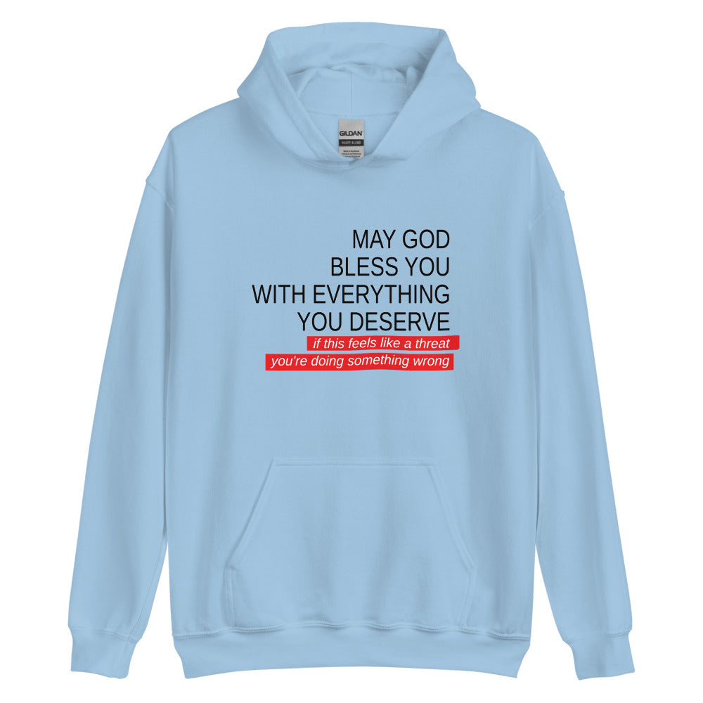 May God Bless You - Black&Red - Unisex Hoodie