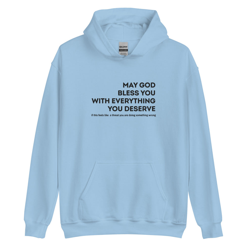 May God Bless You -  Embroidered Unisex Hoodie