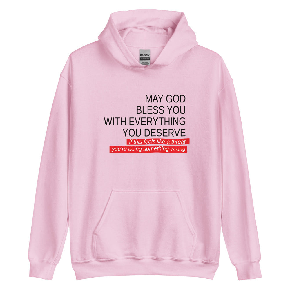 May God Bless You - Black&Red - Unisex Hoodie