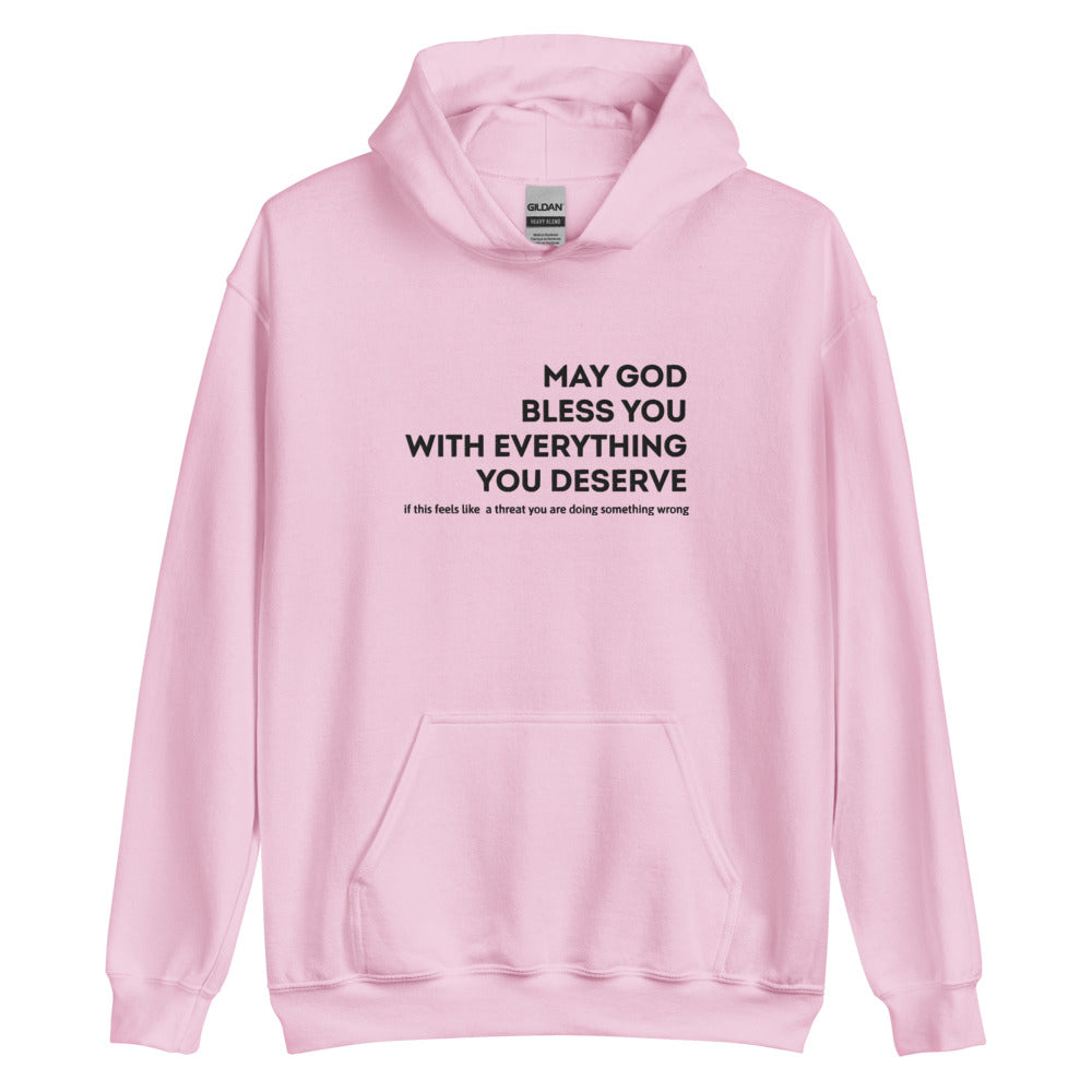 May God Bless You -  Embroidered Unisex Hoodie