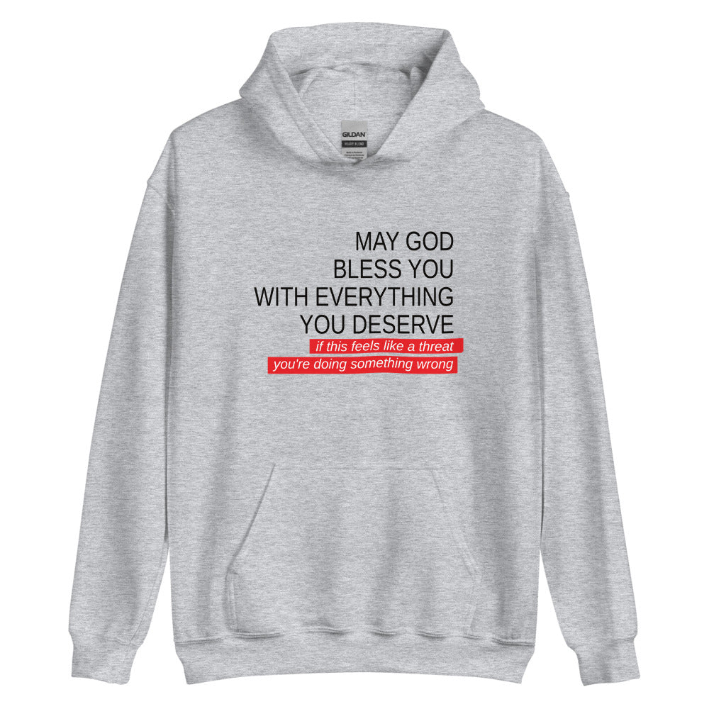 May God Bless You - Black&Red - Unisex Hoodie