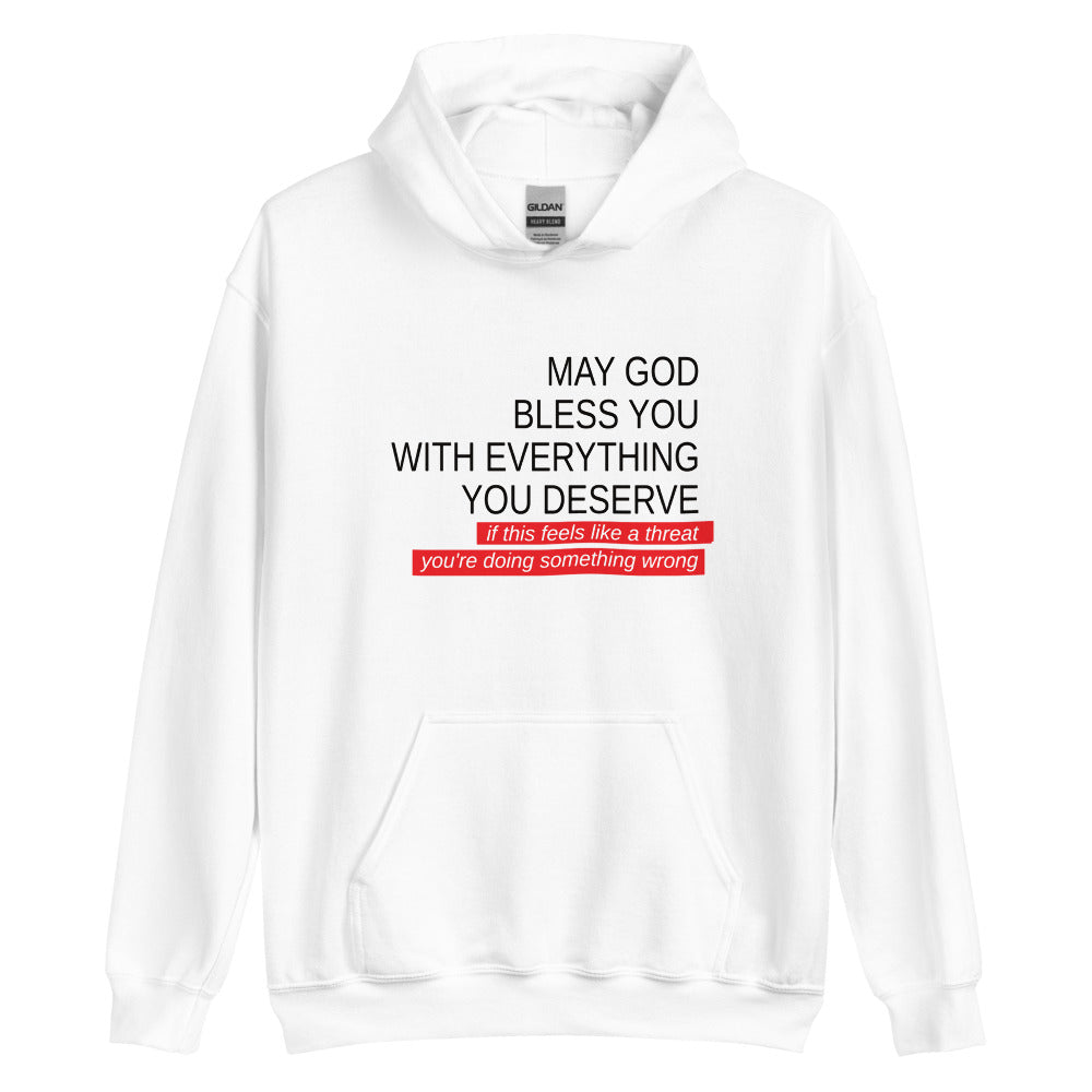 May God Bless You - Black&Red - Unisex Hoodie