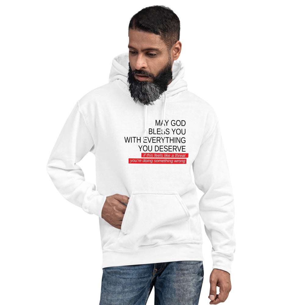 May God Bless You - Black&Red - Unisex Hoodie