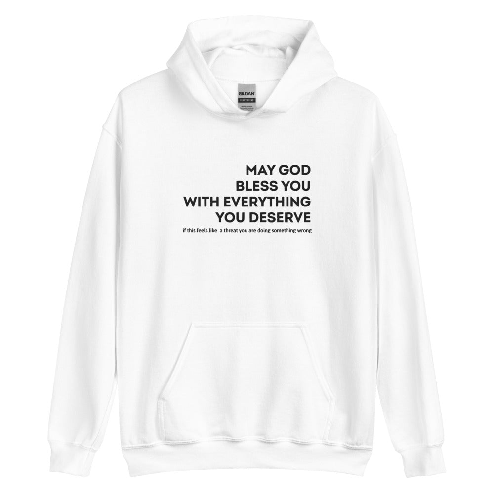 May God Bless You -  Embroidered Unisex Hoodie