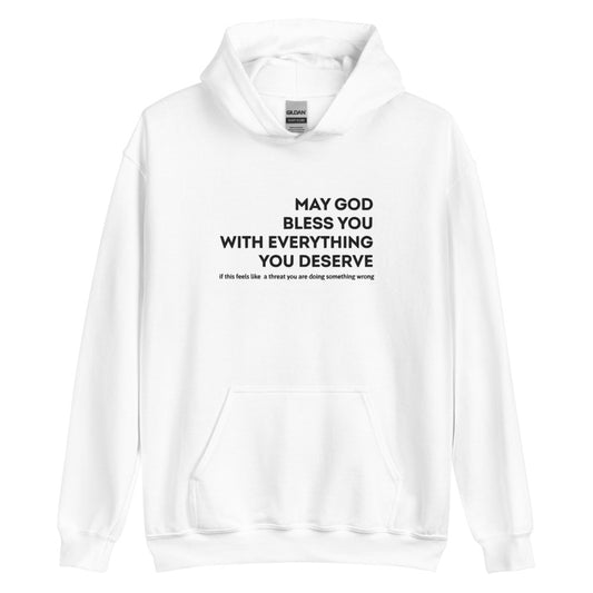 May God Bless You -  Embroidered Unisex Hoodie