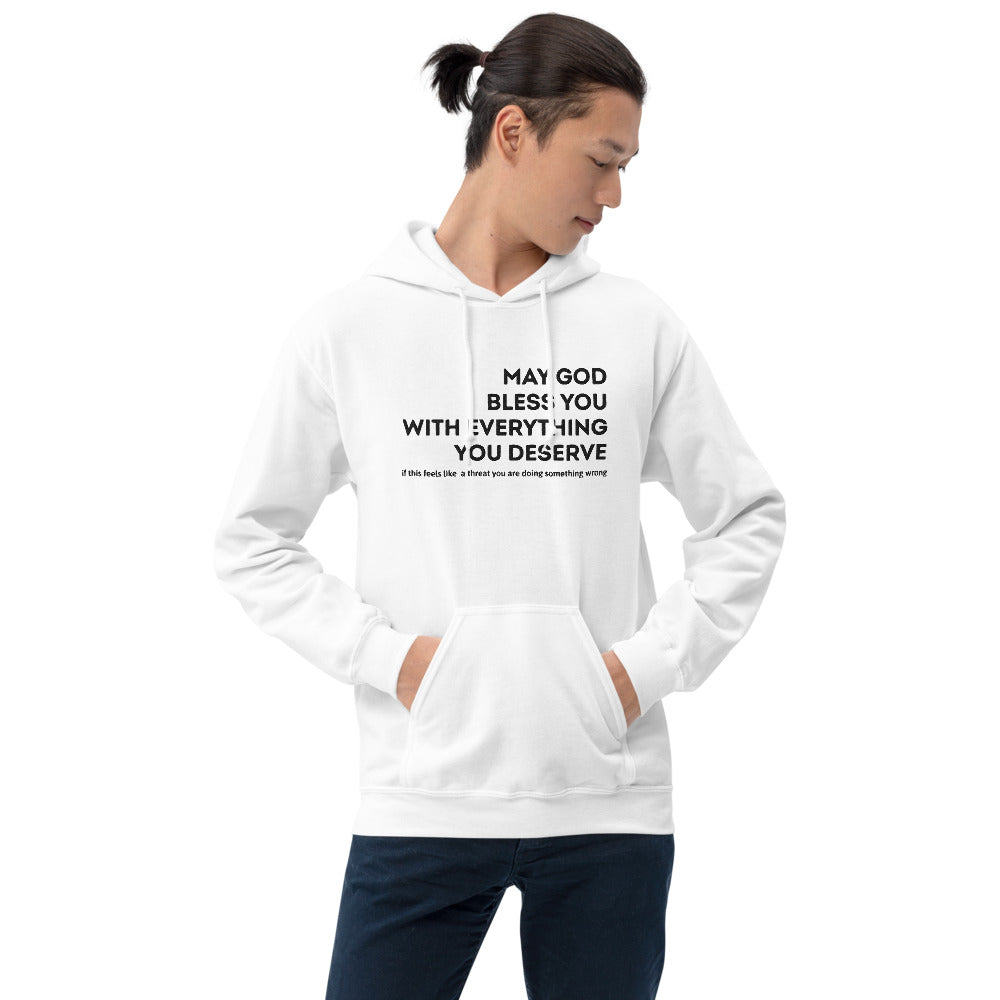 May God Bless You -  Embroidered Unisex Hoodie