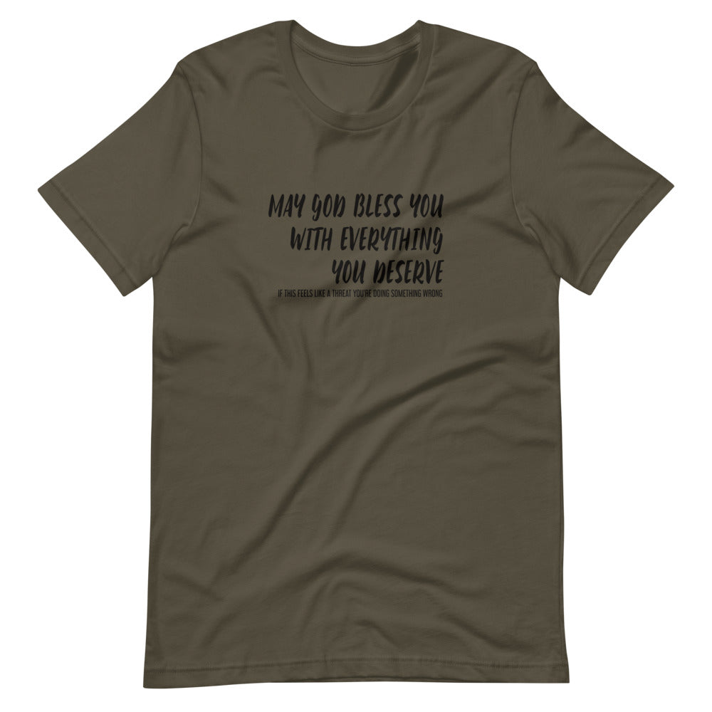 May God Bless You - Bold - Short-Sleeve Unisex T-Shirt