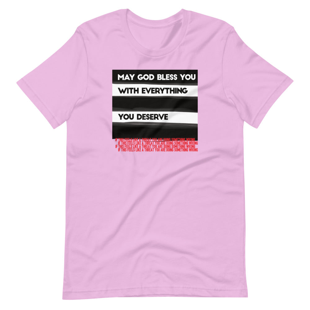 May God Bless You - BW&Red - Short-Sleeve Unisex T-Shirt