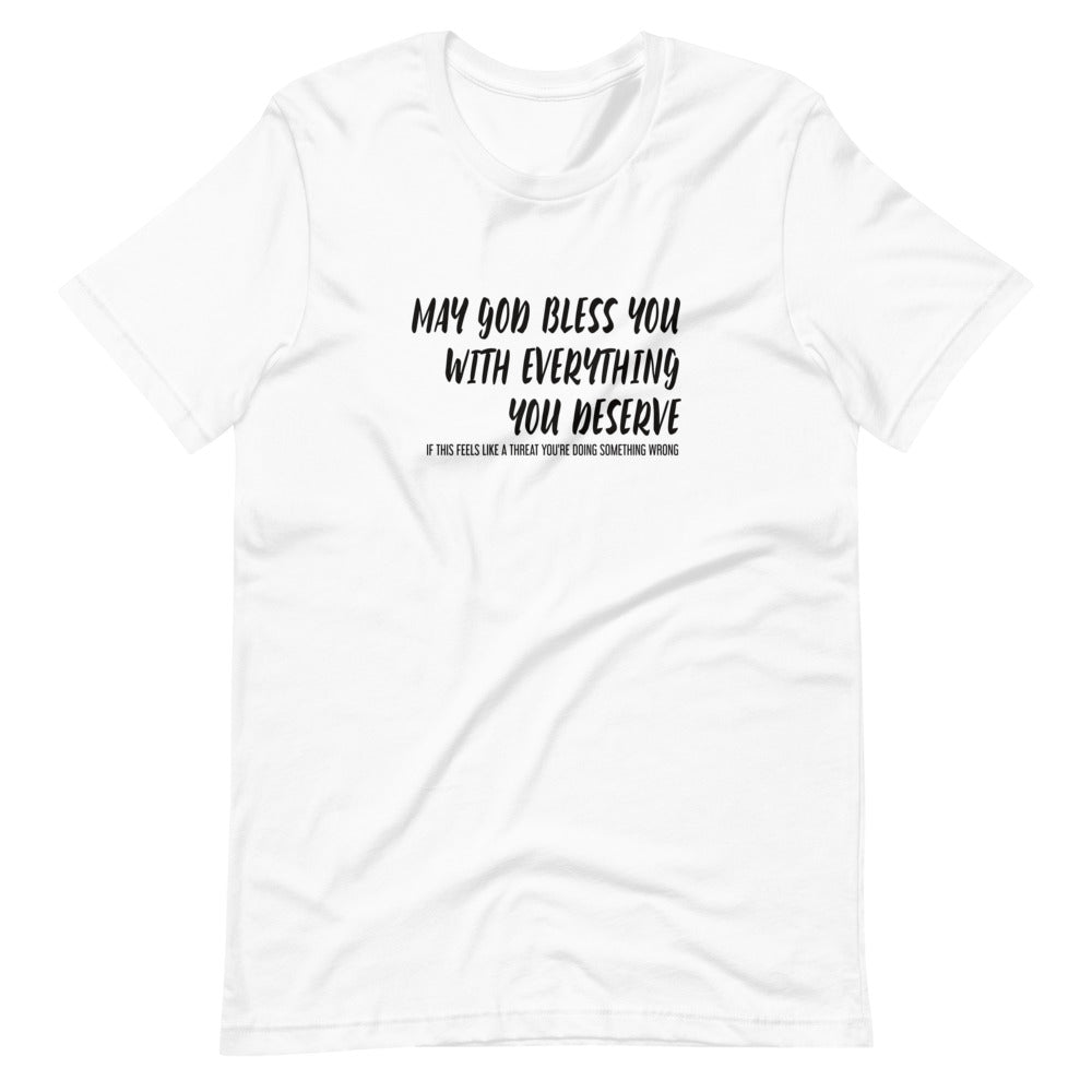 May God Bless You - Bold - Short-Sleeve Unisex T-Shirt