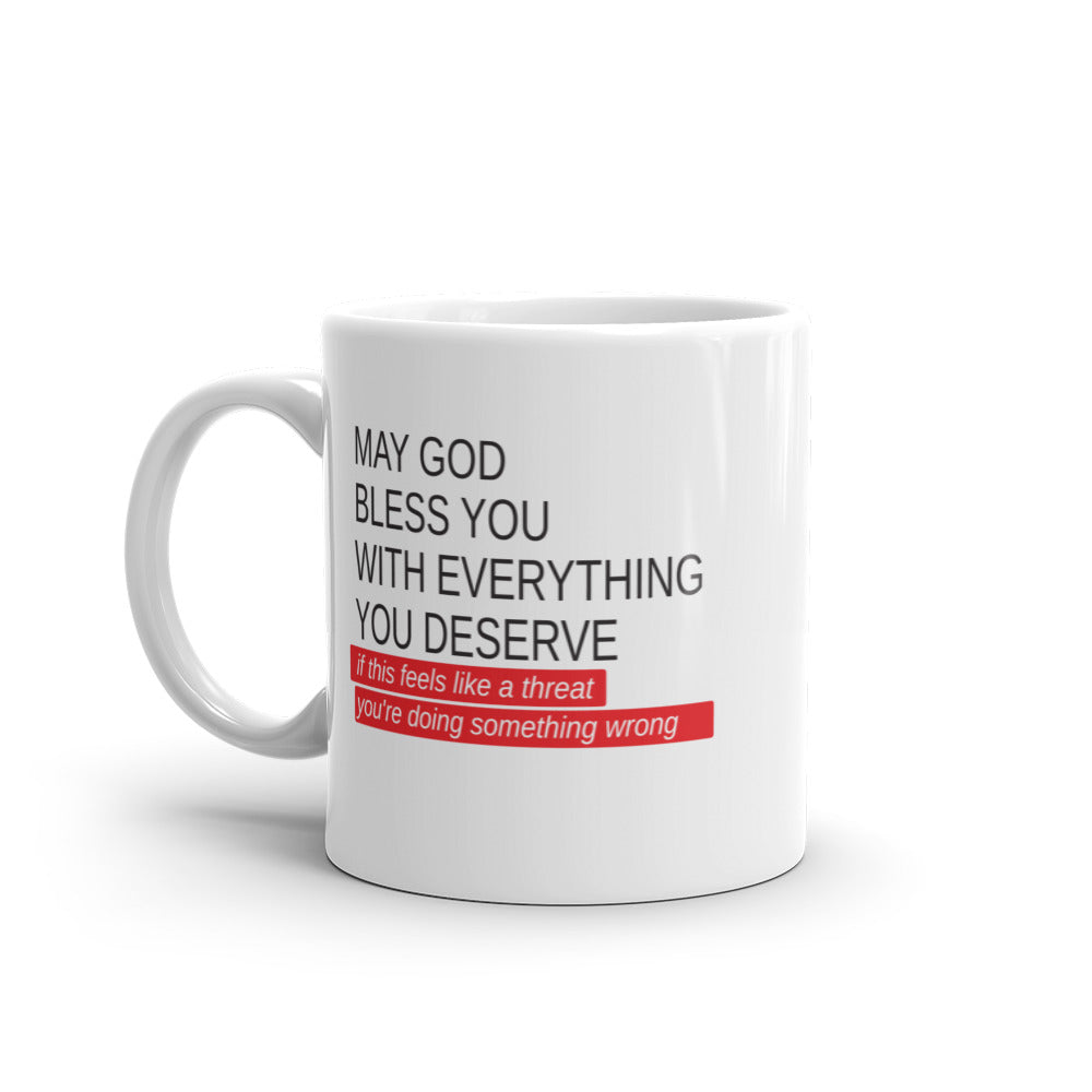 May God Bless You Red Mug