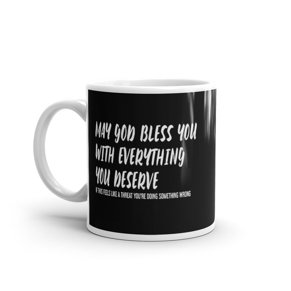 May God Bless You - Black & Bold - Mug