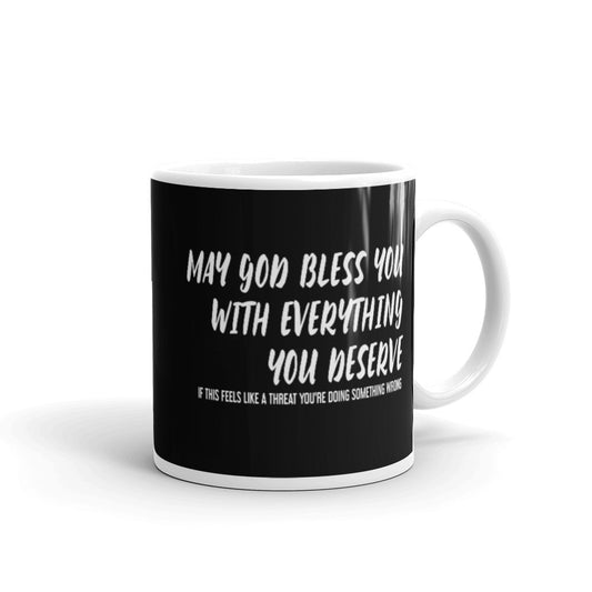 May God Bless You - Black & Bold - Mug