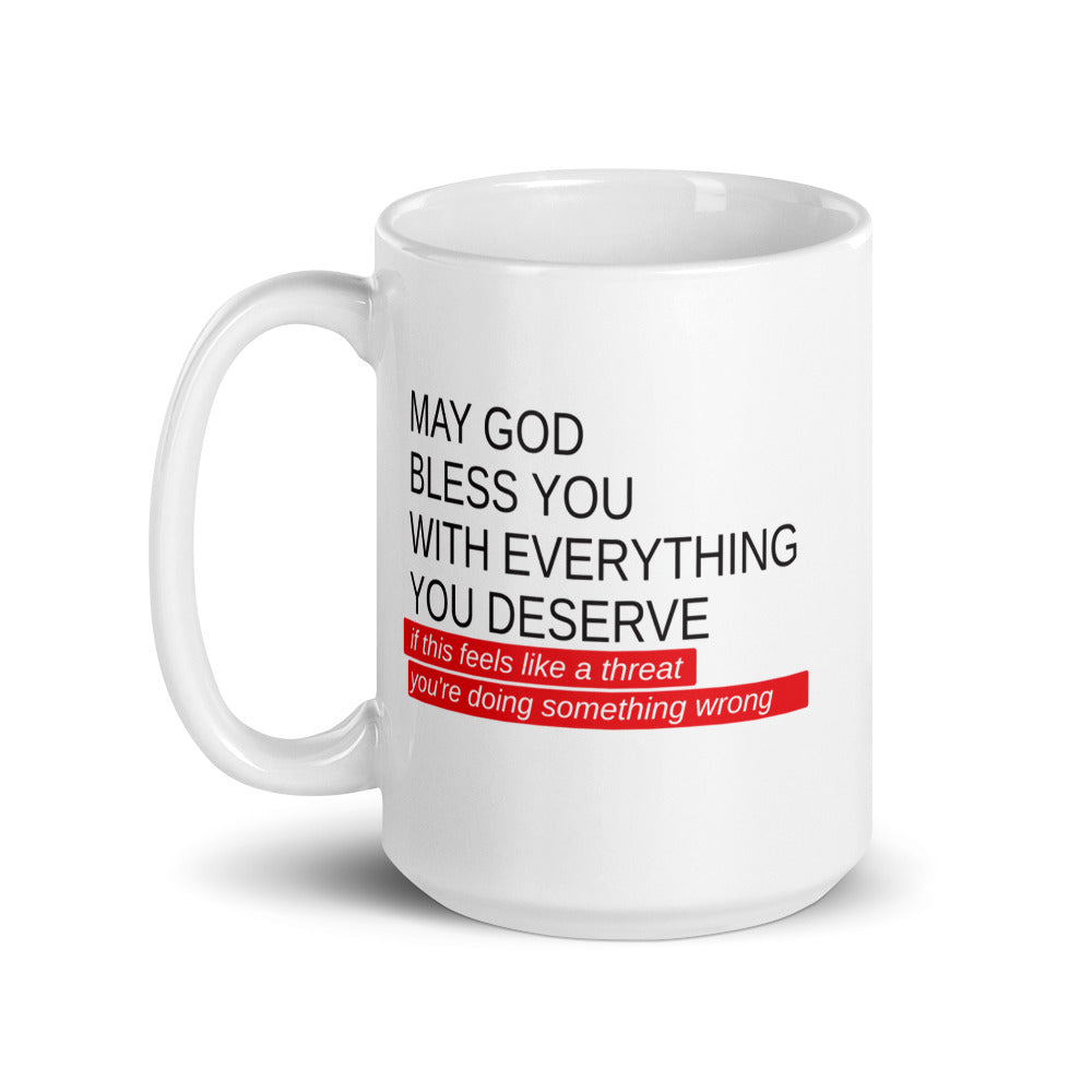 May God Bless You Red Mug