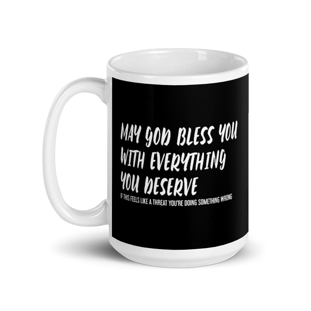 May God Bless You - Black & Bold - Mug