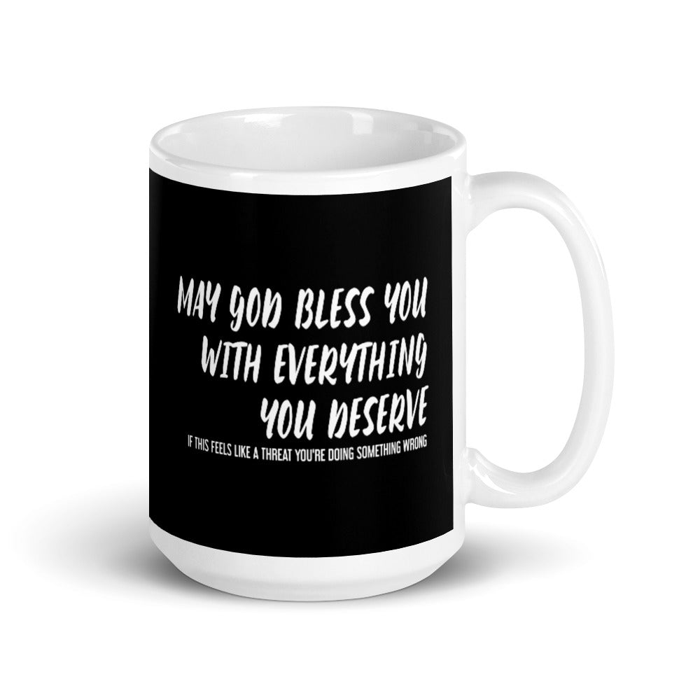 May God Bless You - Black & Bold - Mug